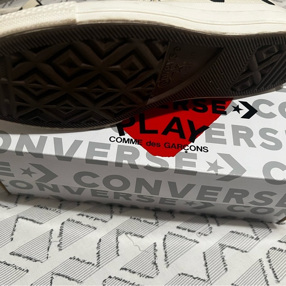 Comme des Garçons PLAY Converse Women's Polka Dot High-Top Sneakers - Picture 10 of 12